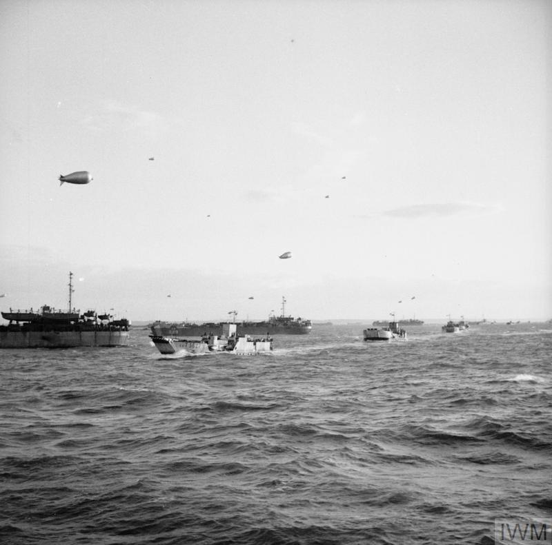 British forces during the invasion of Normandy 6th June 1944. Copyright: © IWM