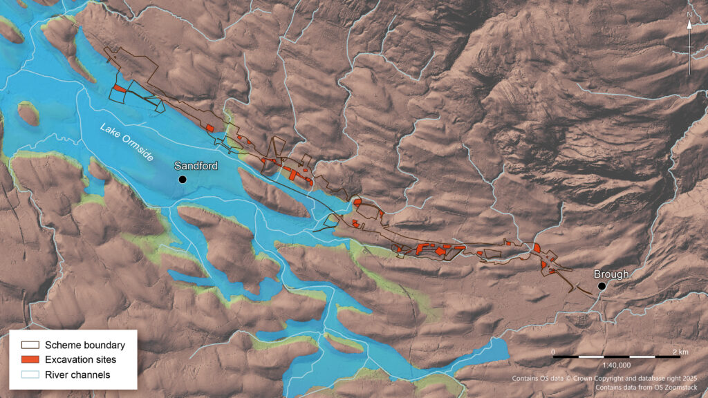 Image showing location of Prehistoric  Lake Ormside 