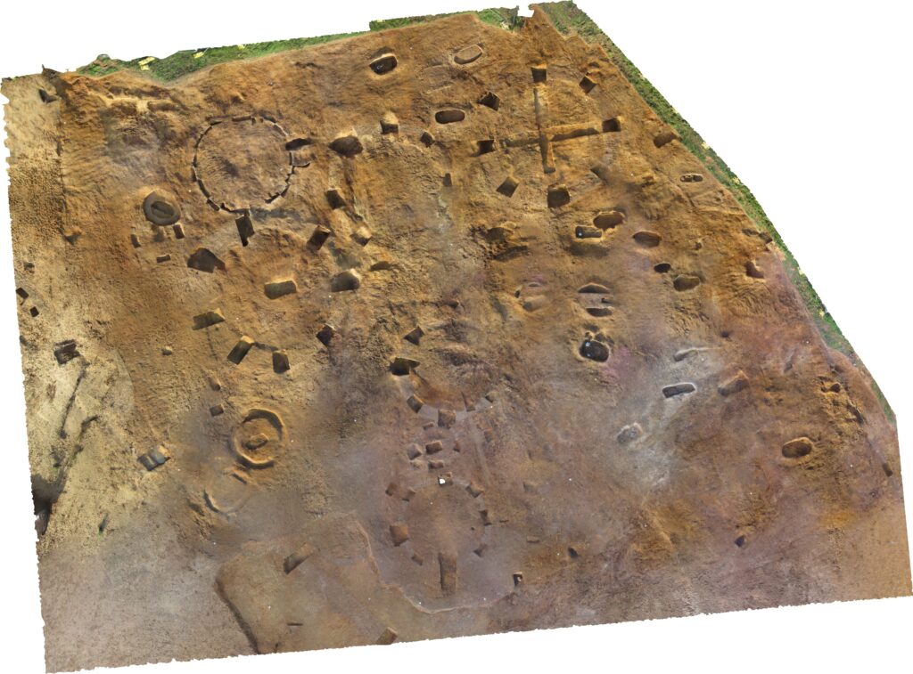 orthophoto of the barrow cemetery